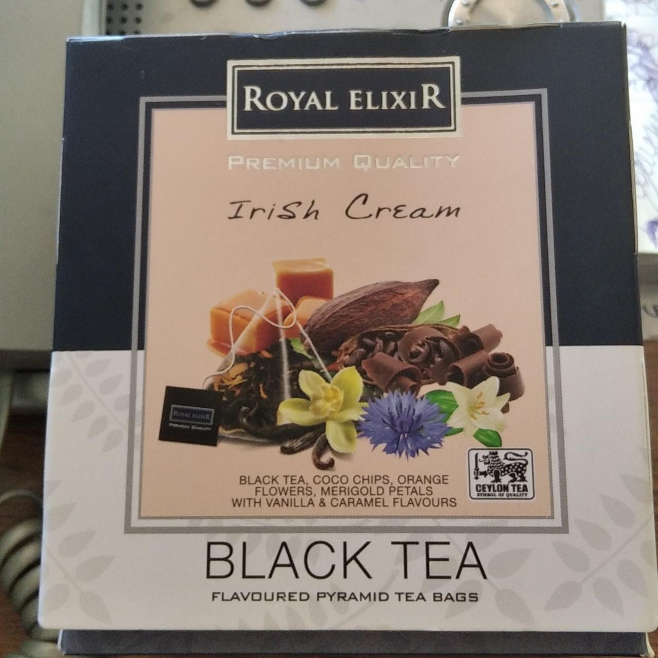 Фото - черный чай со вкусом ирландский крем ROYAL ELIXIR