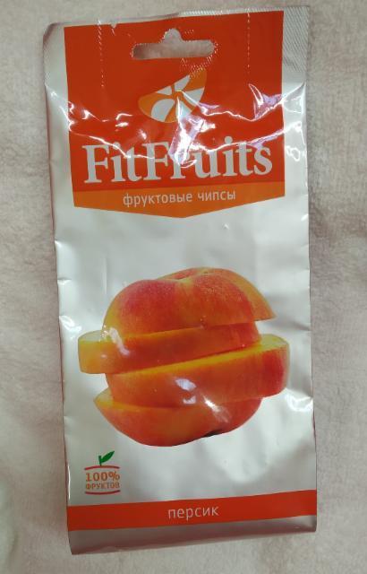Фото - Чипсы фруктовые абрикос персик FitFruits