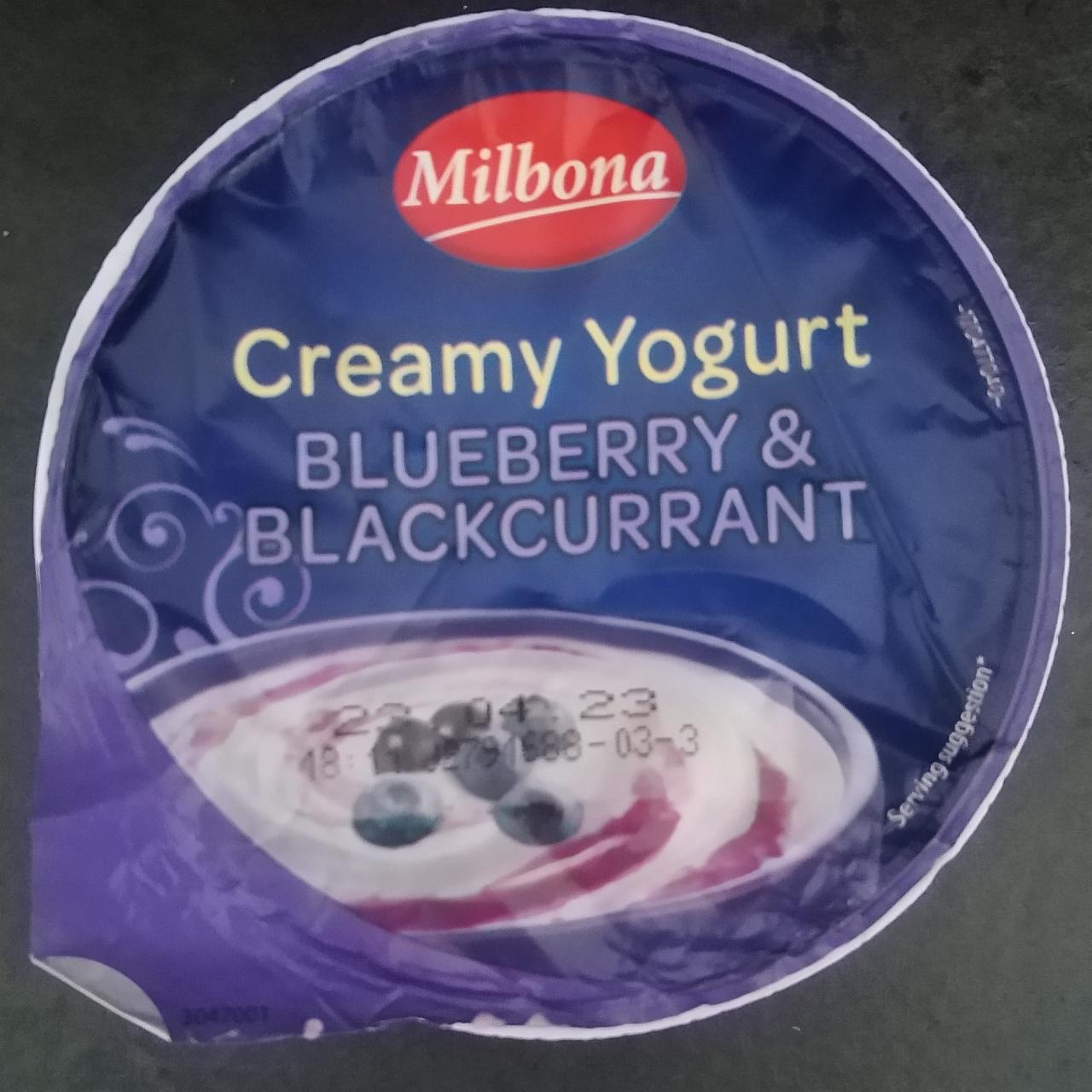 Фото - Creamy Yogurt Blueberry & Blackcurrant Milbona