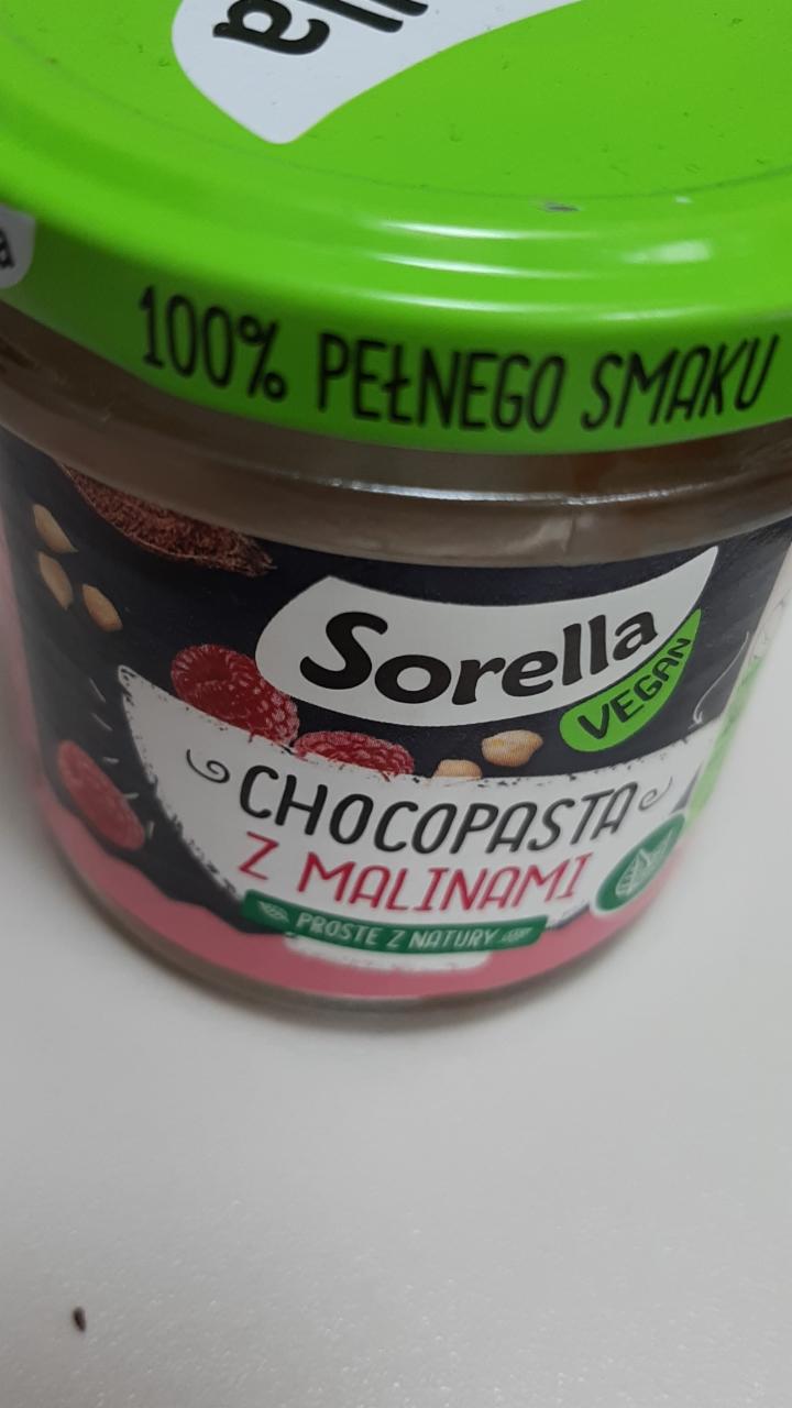 Фото - паста из нута со вкусом шоколад и малина веганская Sorella