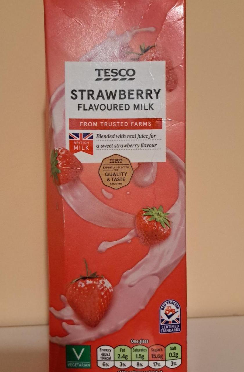 Фото - Молоко со вкусом клубники Strawberry Flavoured Milk Tesco