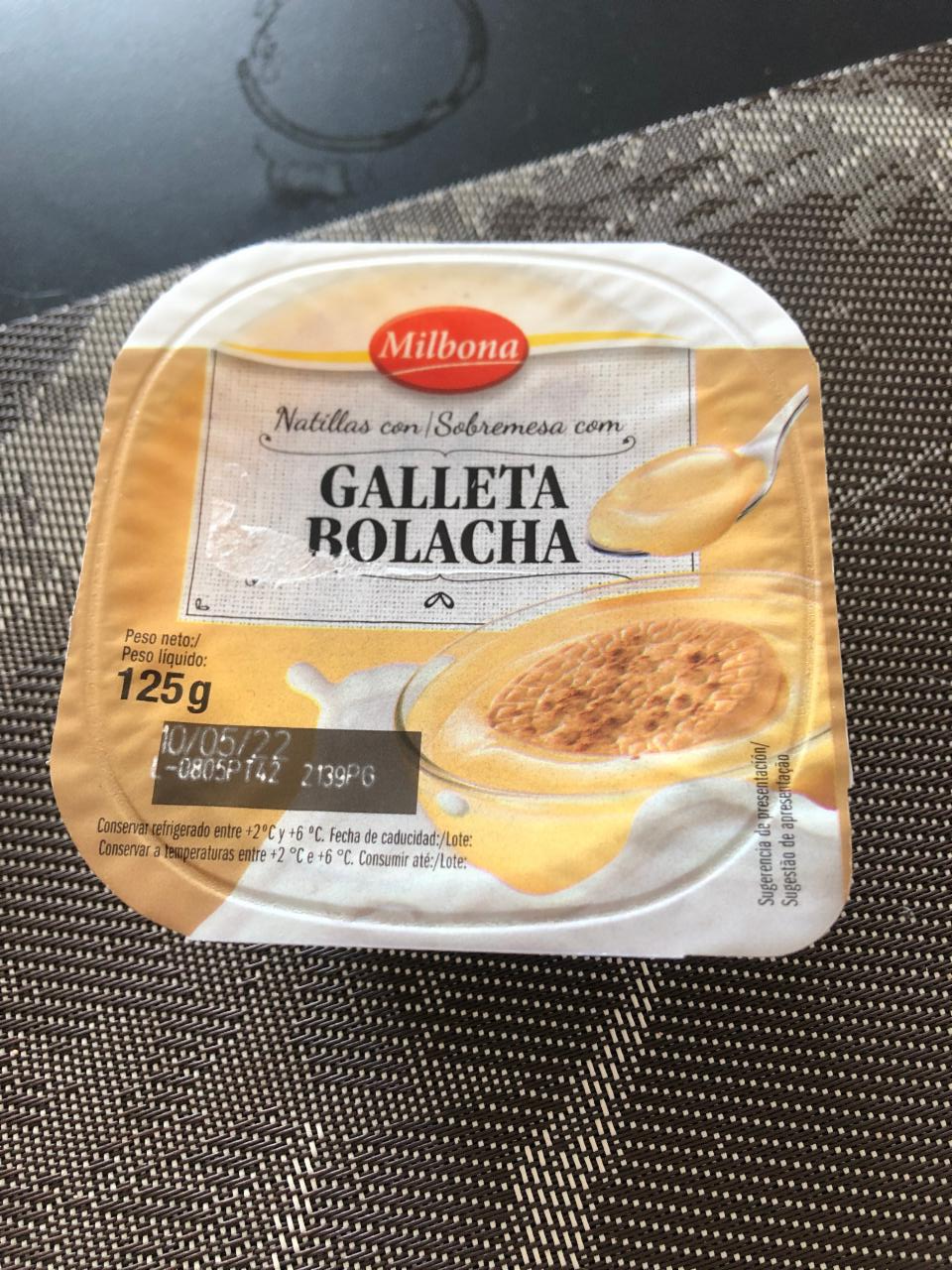 Фото - йогурт с печеньем Galleta Bolacha Milbona