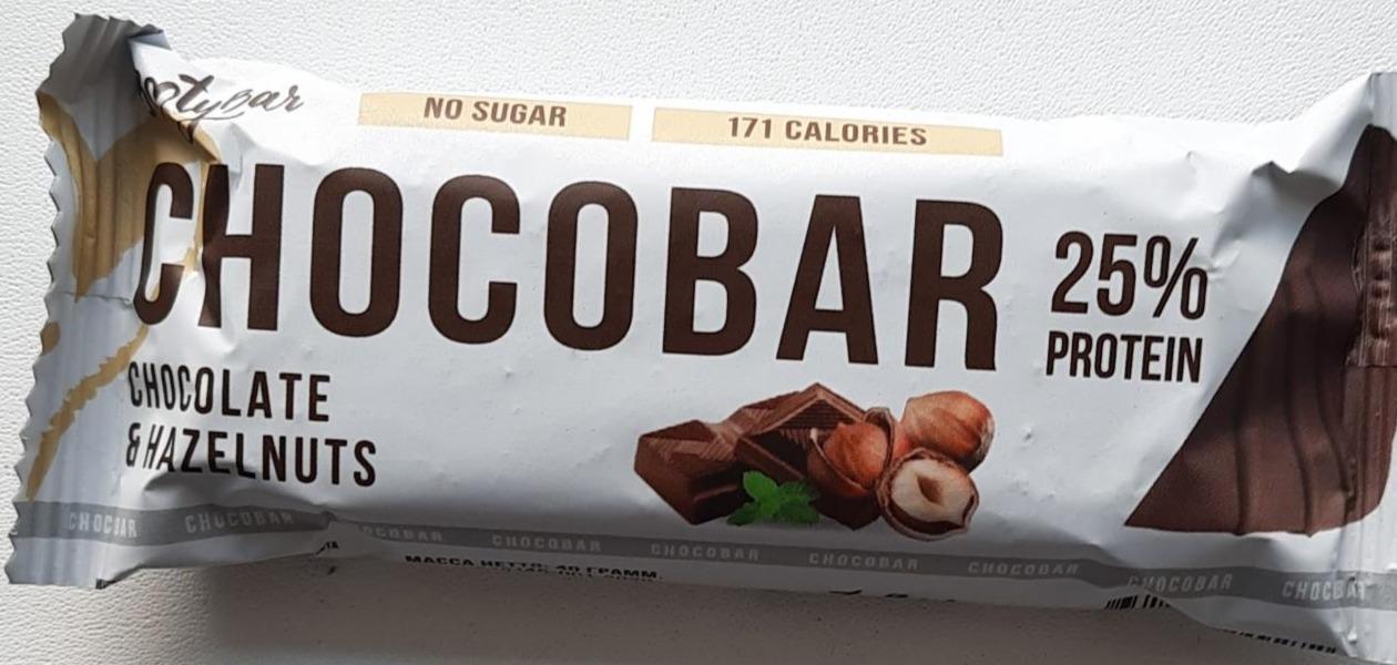 Фото - Батончик протеиновый со вкусом шоколад и фундук Chocobar Bootybar