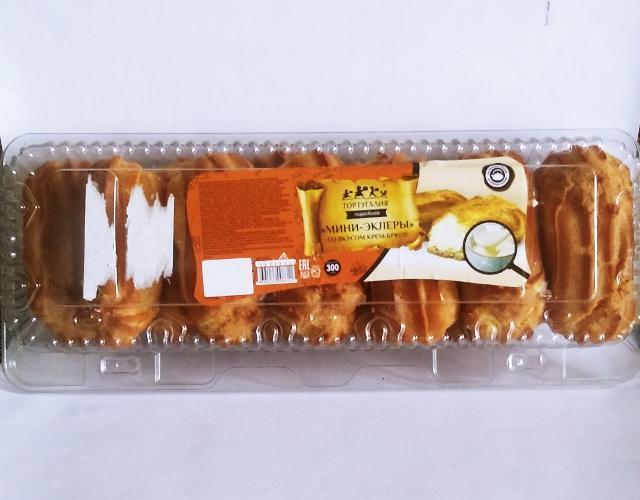 Фото - Пирожное мини-эклеры со вкусом крем-брюле Тортугалия