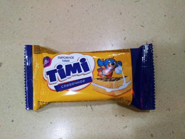 Фото - Пирожное бисквитное сливочное Timi