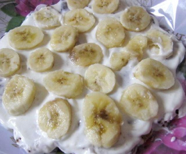 Фото - Торт банановый с йогуртом.
