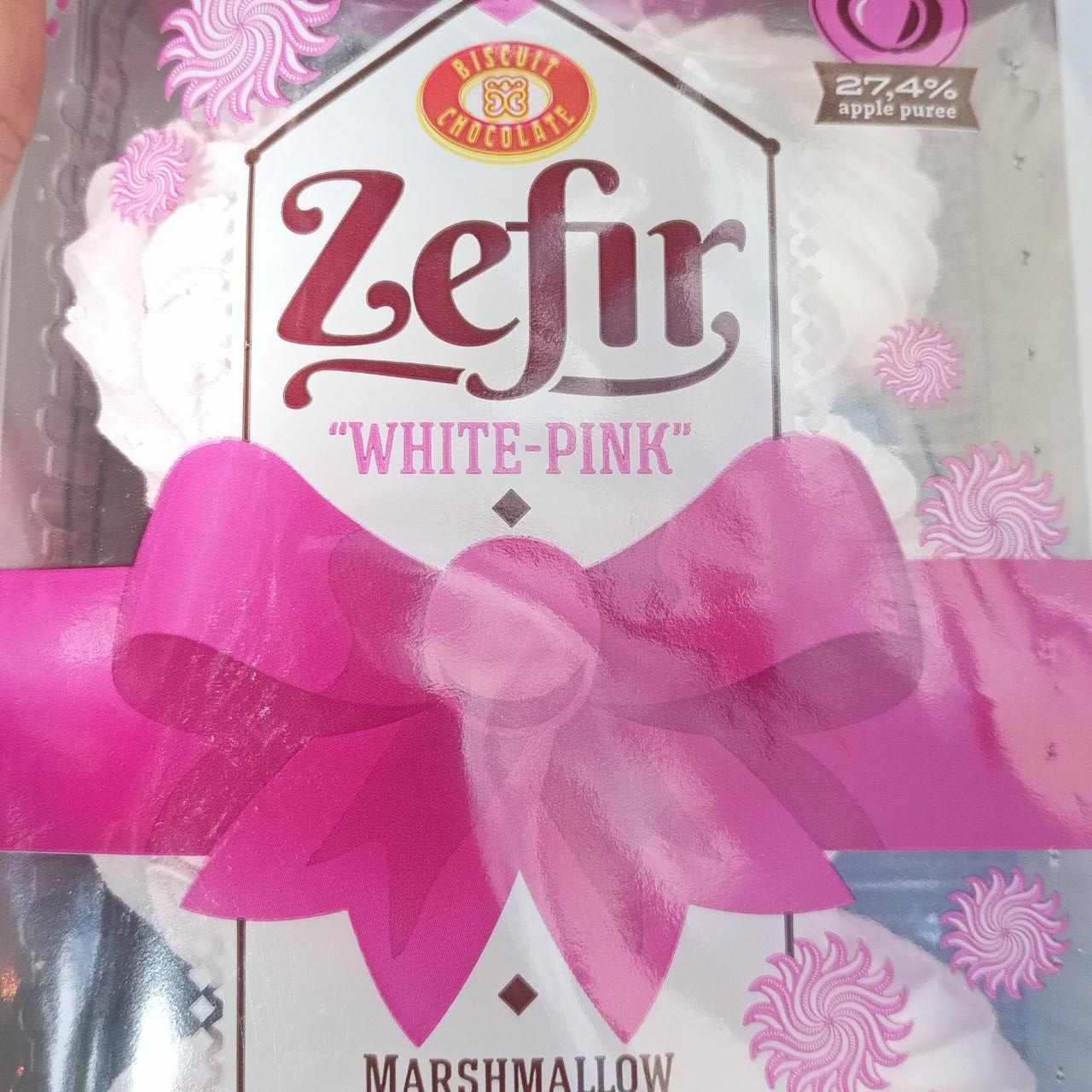 Фото - Zefir white-pink Biscuit Chocolate