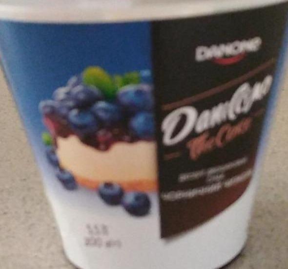 Фото - Десерт 5.5% кисломолочный Черничный чизкейк The Cake Даніссімо Danone Danone