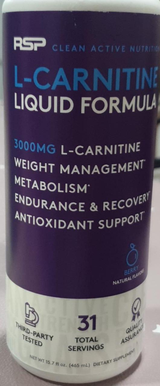 Фото - Жиросжигатель Liquid L-carnitine Berry RSP Nutrition