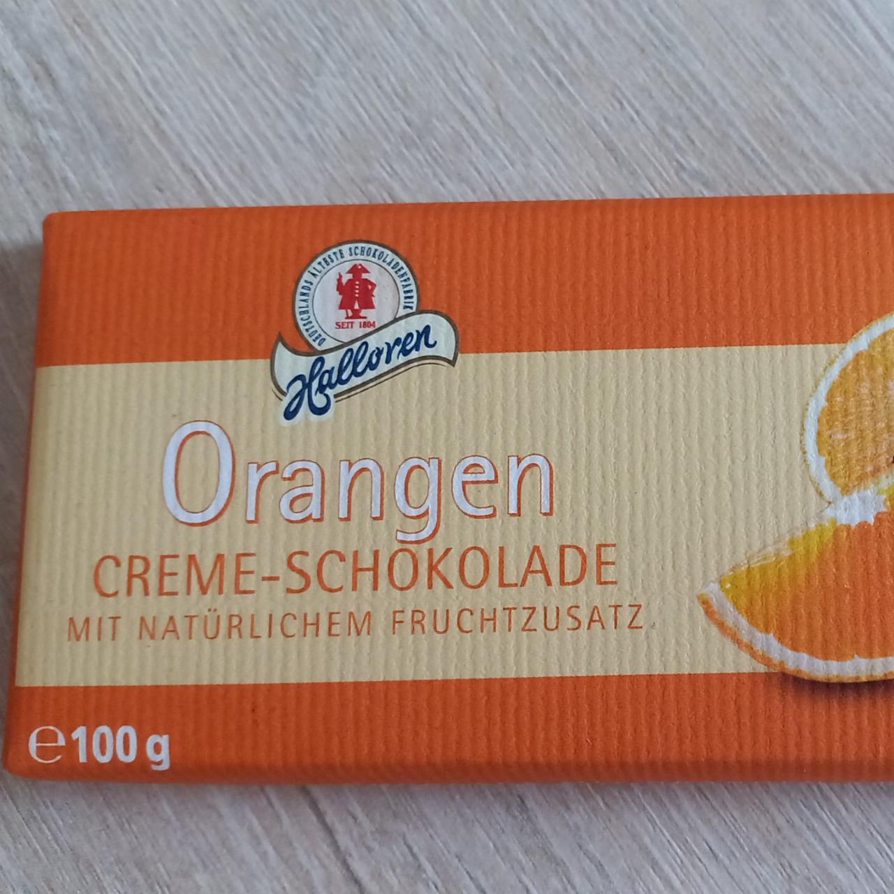 Фото - кремовый шоколад с апельсином HALLOREN