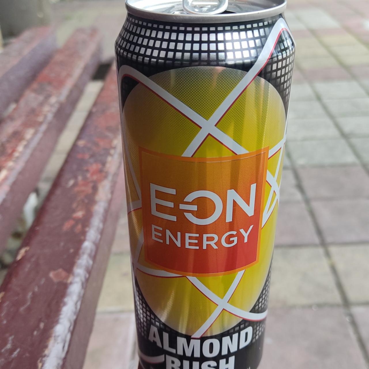 Фото - Энергетический напиток Energy drink Almond Rush Абрикос-миндаль газированный E-ON