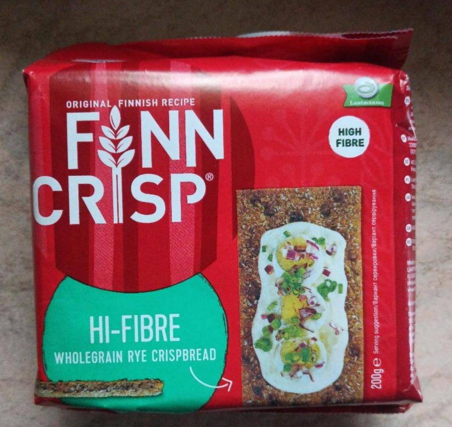 Фото - Хлебцы ржаные с отрубями Finn crisp Hi-Fibre