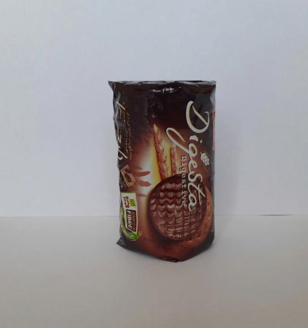 Фото - Шоколадное печенье с пшеничными отрубями, прослоенное кремом с какао Digesta