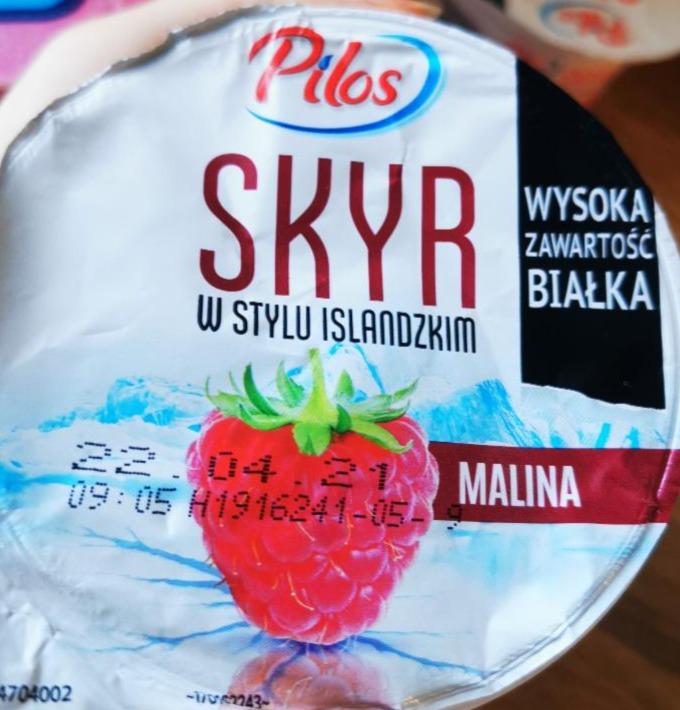 Фото - Йогурт 0.2% Skyr Малина Pilos