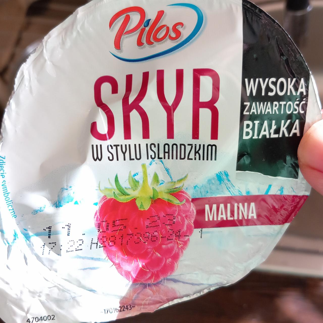 Фото - Йогурт 0.2% Skyr Малина Pilos