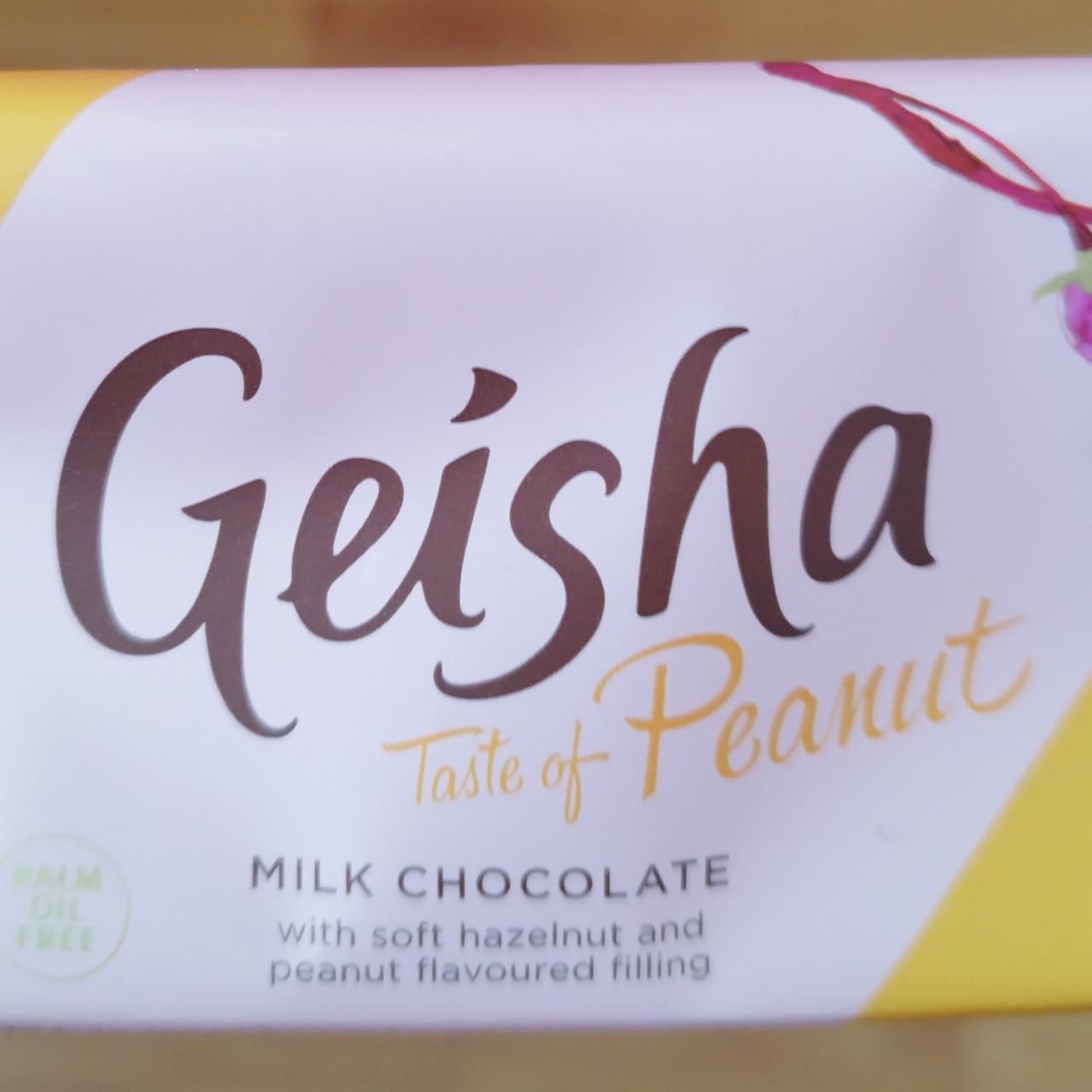 Фото - Geisha Taste of Peanut Milk Chocolate Fazer