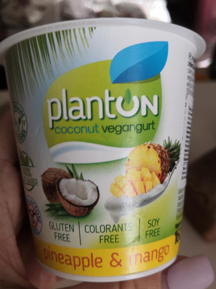 Фото - coconut vegangurt коксовый веганский йогурт с ананасом и манго Planton