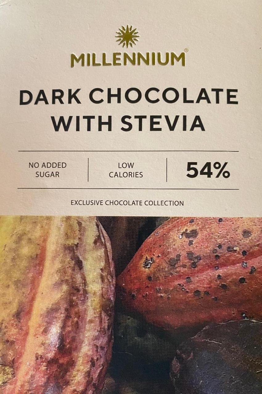 Фото - Шоколад черный со стевией 54% Millennium