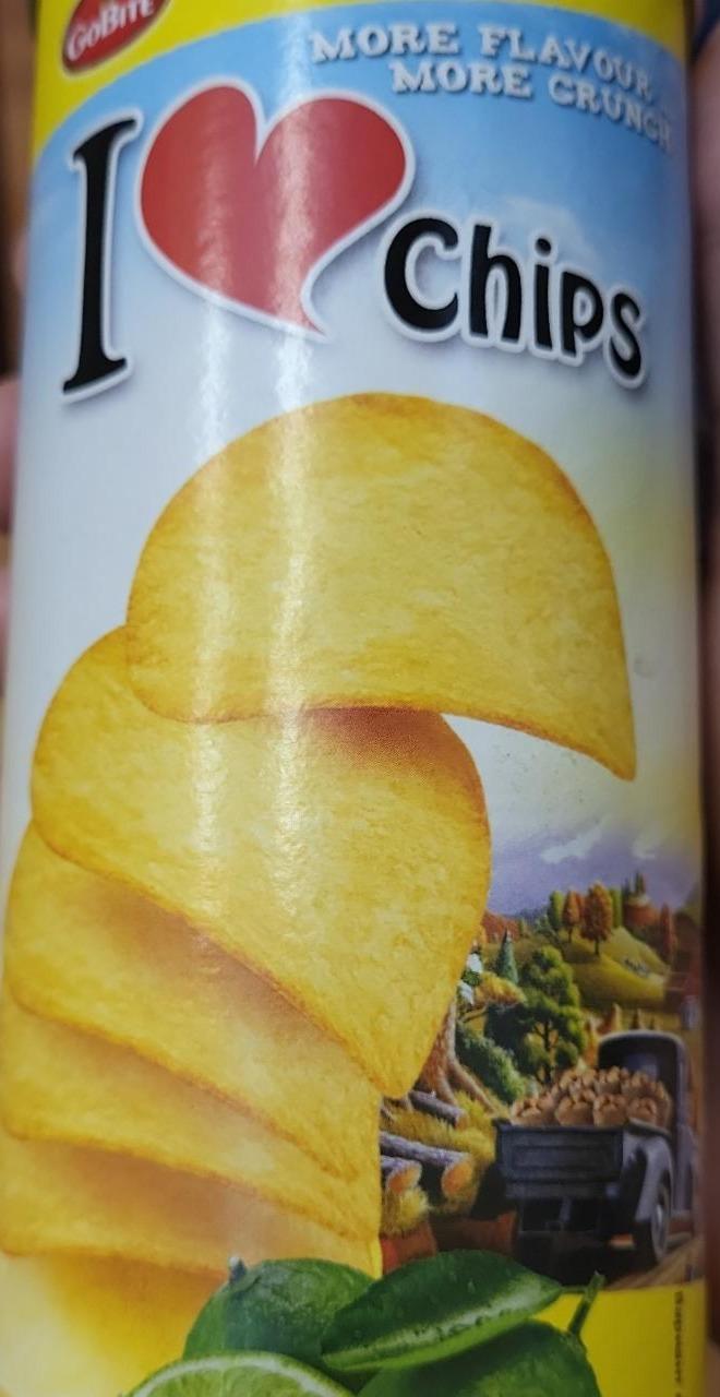 Фото - Чипсы картофельные I love chips чили-лайм GoBite