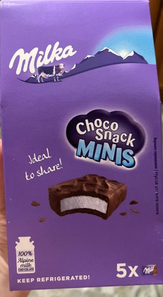 Фото - Chocolate snack minis Milka