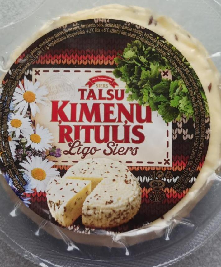 Фото - Сыр с тмином 45% Talsu Ritulis