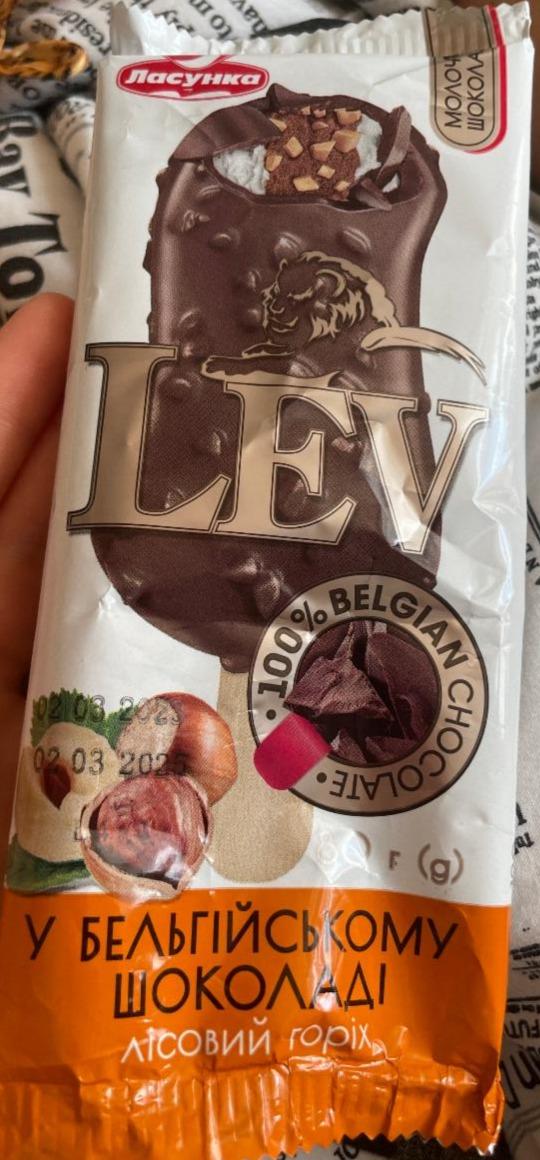 Фото - Мороженое 12% в бельгийском шоколаде Лесной орех Lev Ласунка
