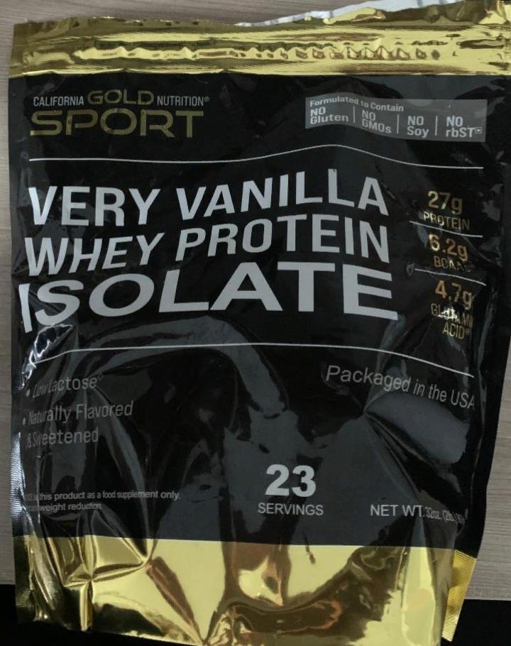 Фото - Very Vanilla Whey Protein Isolate Gold Nutrition Sport