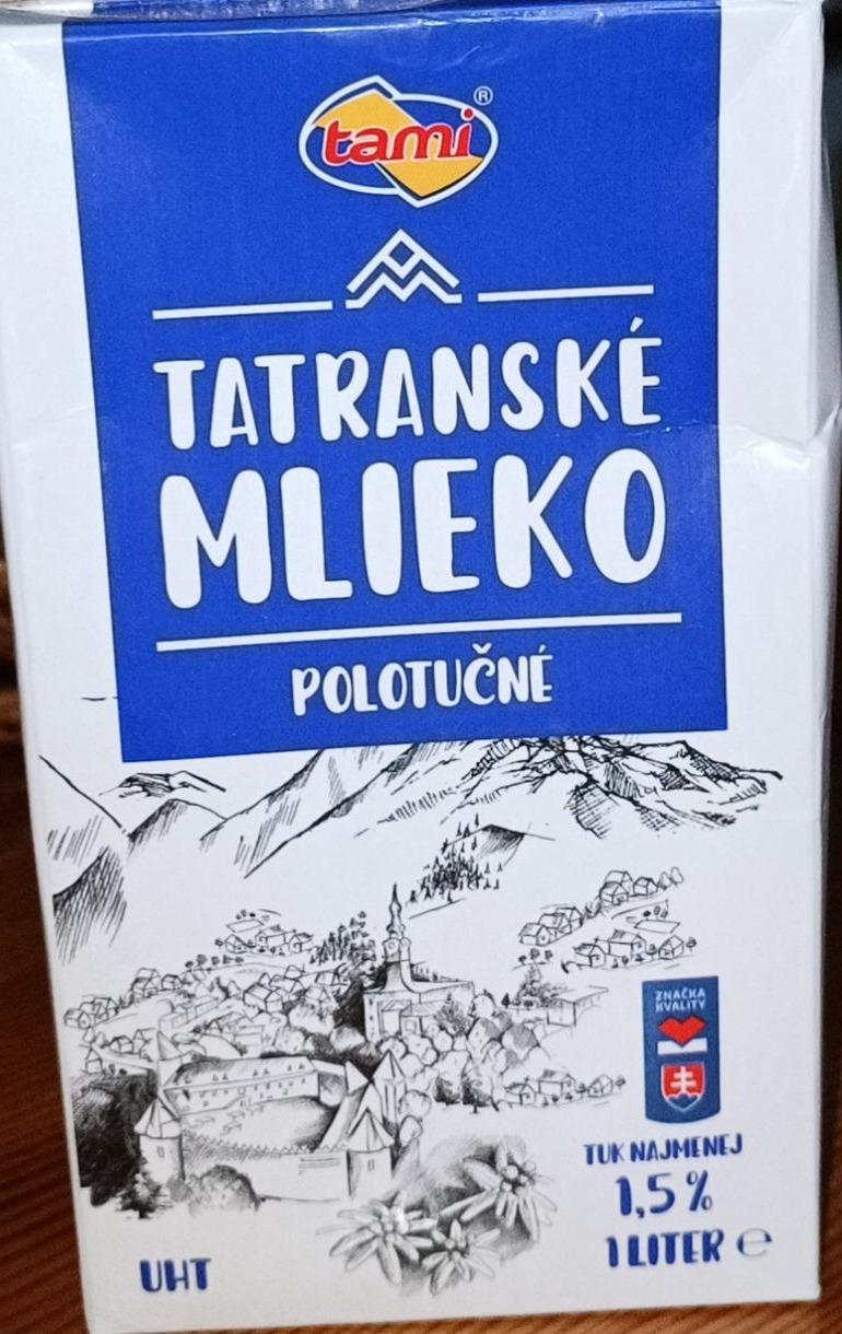 Фото - Tatranské mlieko polotučné 1.5% Tami