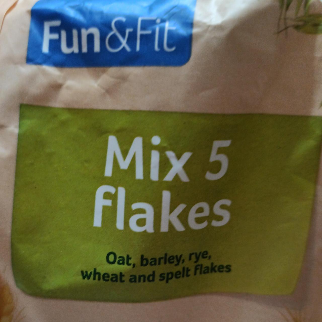 Фото - Mix 5 flaked хлопья зерновые Fun&Fit