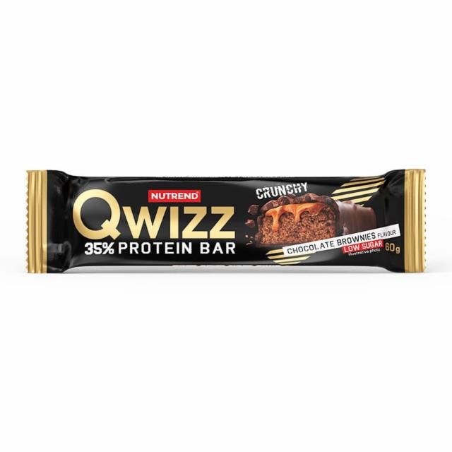 Фото - Qwizz 35% protein bar crunchy chocolate brownies flavour Nutrend