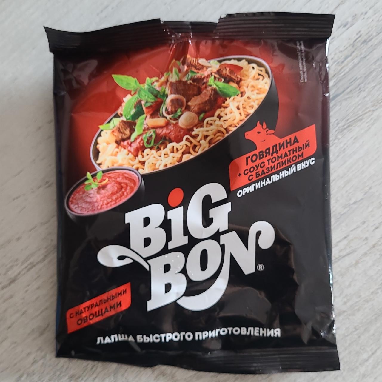 Фото - Лапша говядина+томатный соус с базиликом Big Bon ООО Маревен Фуд