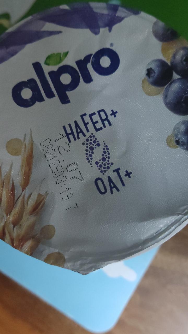 Фото - йогурт с голубикой и пшеницей Alpro