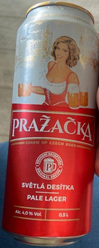 Фото - Пиво светлое классическое 4% Пражечка Prazacka