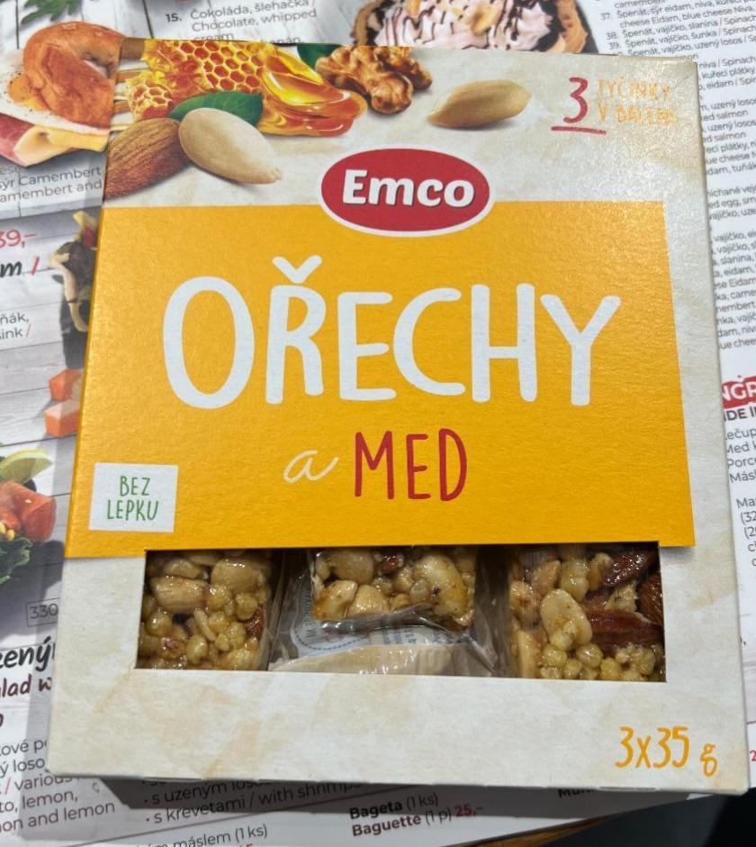 Фото - Батончик ореховый с медом Orechy a Med Emco