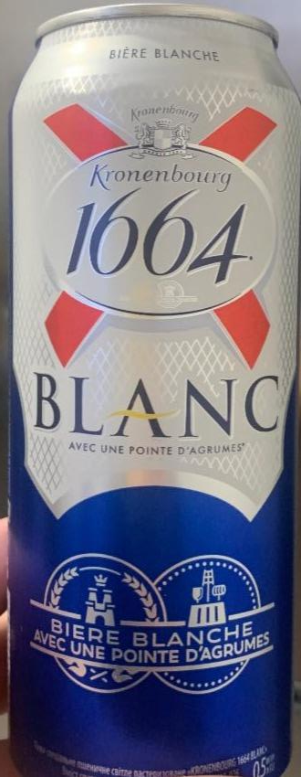 Фото - Пиво 4.8% светлое 1664 Blanc Kronenbоurg