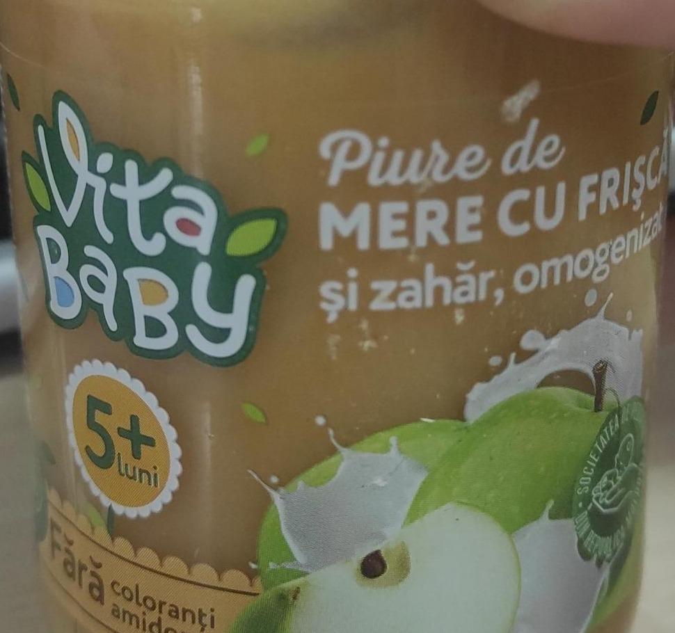 Фото - Пюре яблоко-сливки без сахара Vita Baby
