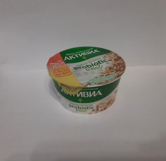 Фото - биопродукт творожно-йогуртный с пищевыми волокнами, с отрубями и злаками 'Активиа probiotic'