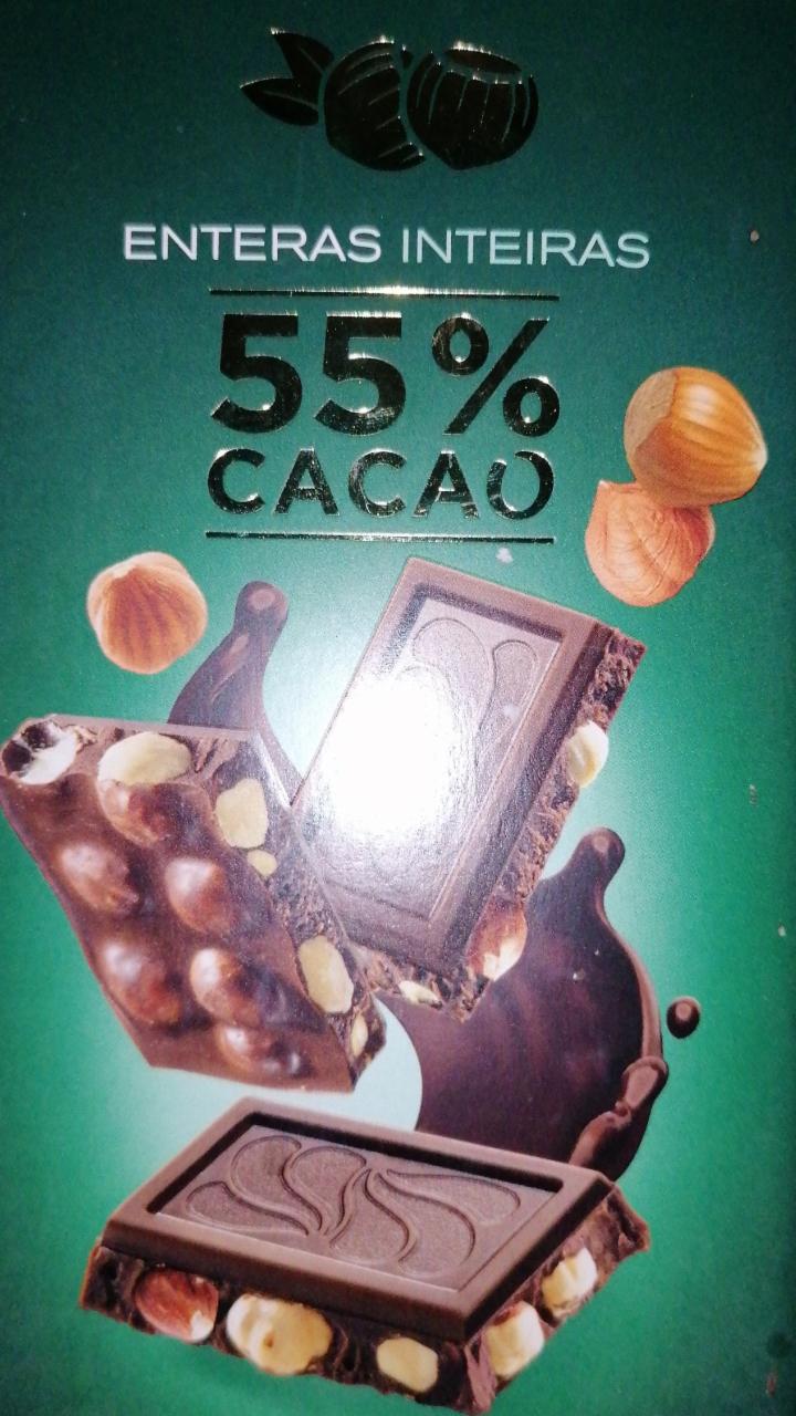 Фото - Шоколад черный 55% с орехом Hacendado