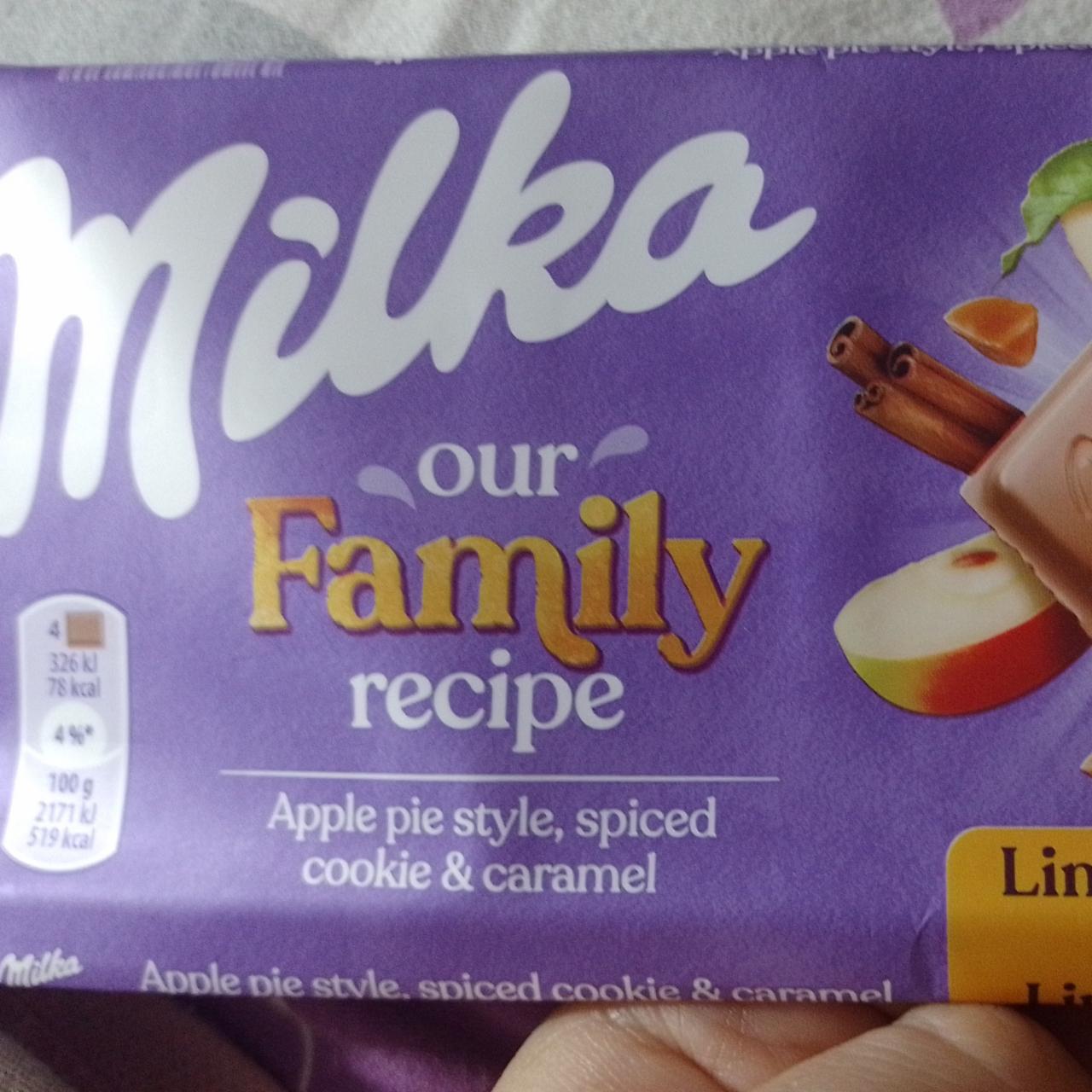Фото - шоколад молочный со вкусом яблочного пирога миндаля и карамели Milka