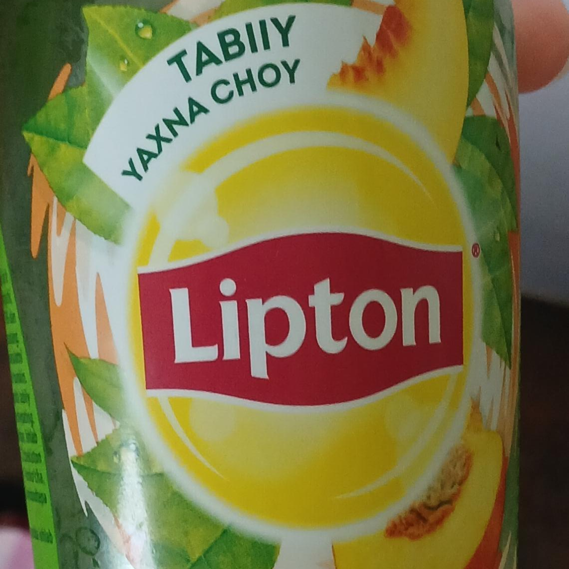 Фото - чай холодный зеленый с персиком Lipton