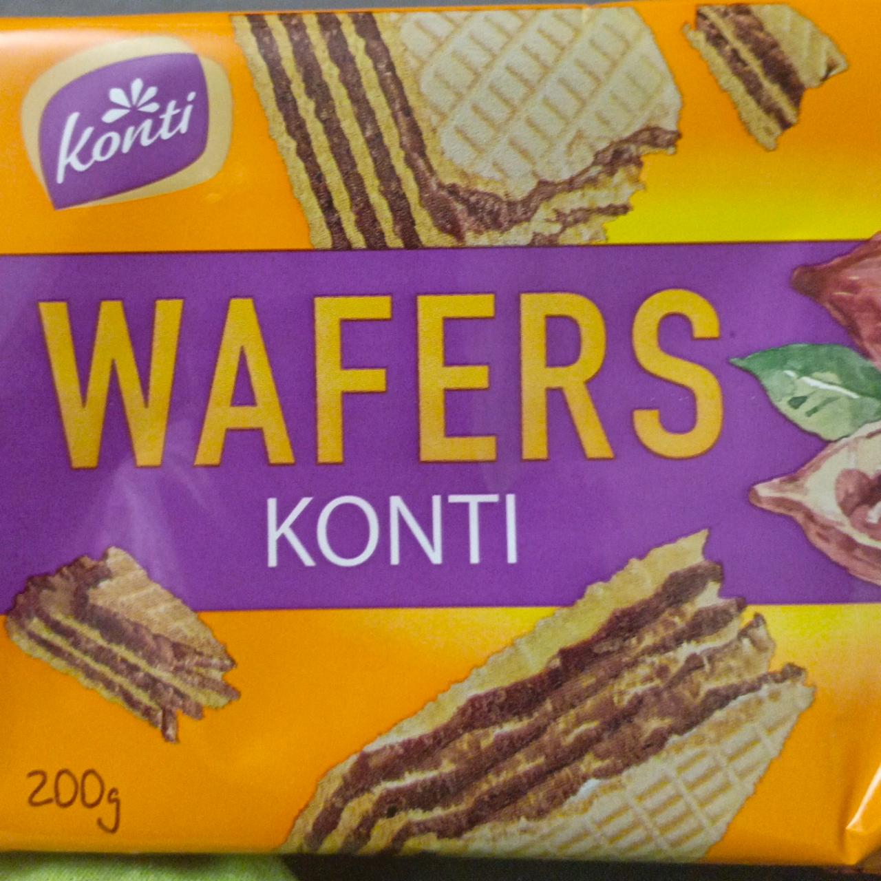 Фото - Вафли со вкусом шоколада wafers Konti