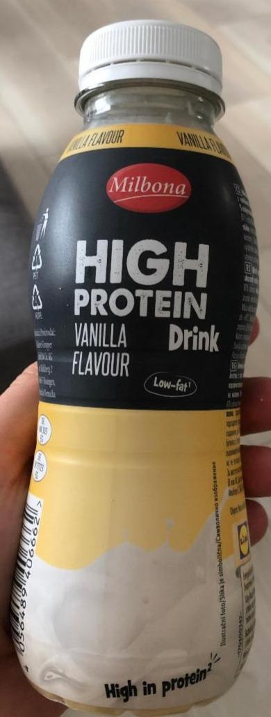 Фото - Напиток молочный протеиновый с ванильным вкусом Milbona