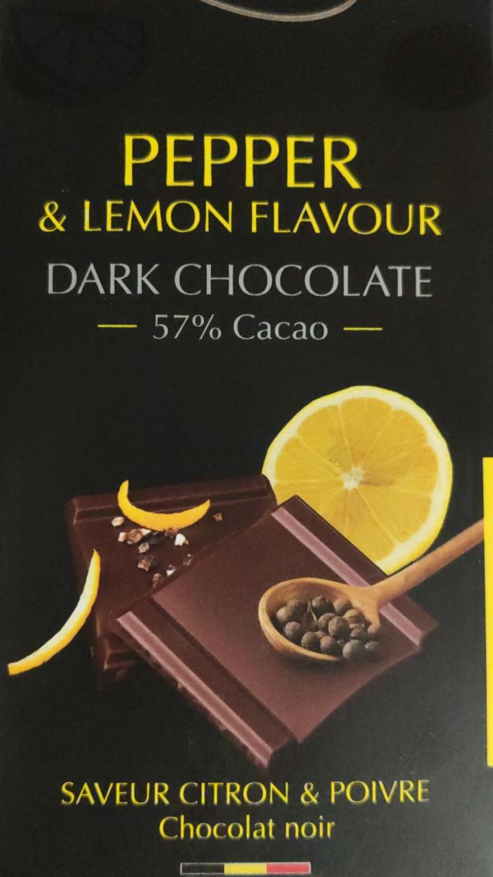Фото - темный шоколад 57% перец и лимон Pepper & Lemon flavour Cachet
