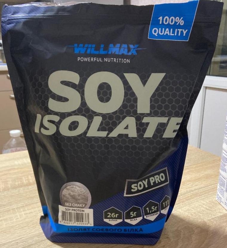 Фото - Соевый протеин Изолят Soy Isolate без вкуса Willmax