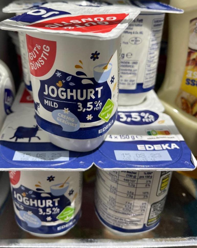 Фото - йогурт классический белыйt 3.5 % Edeka