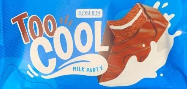 Фото - Бисквитные пирожные глазированные Too Cool Milk Party с молочной начинкой Roshen