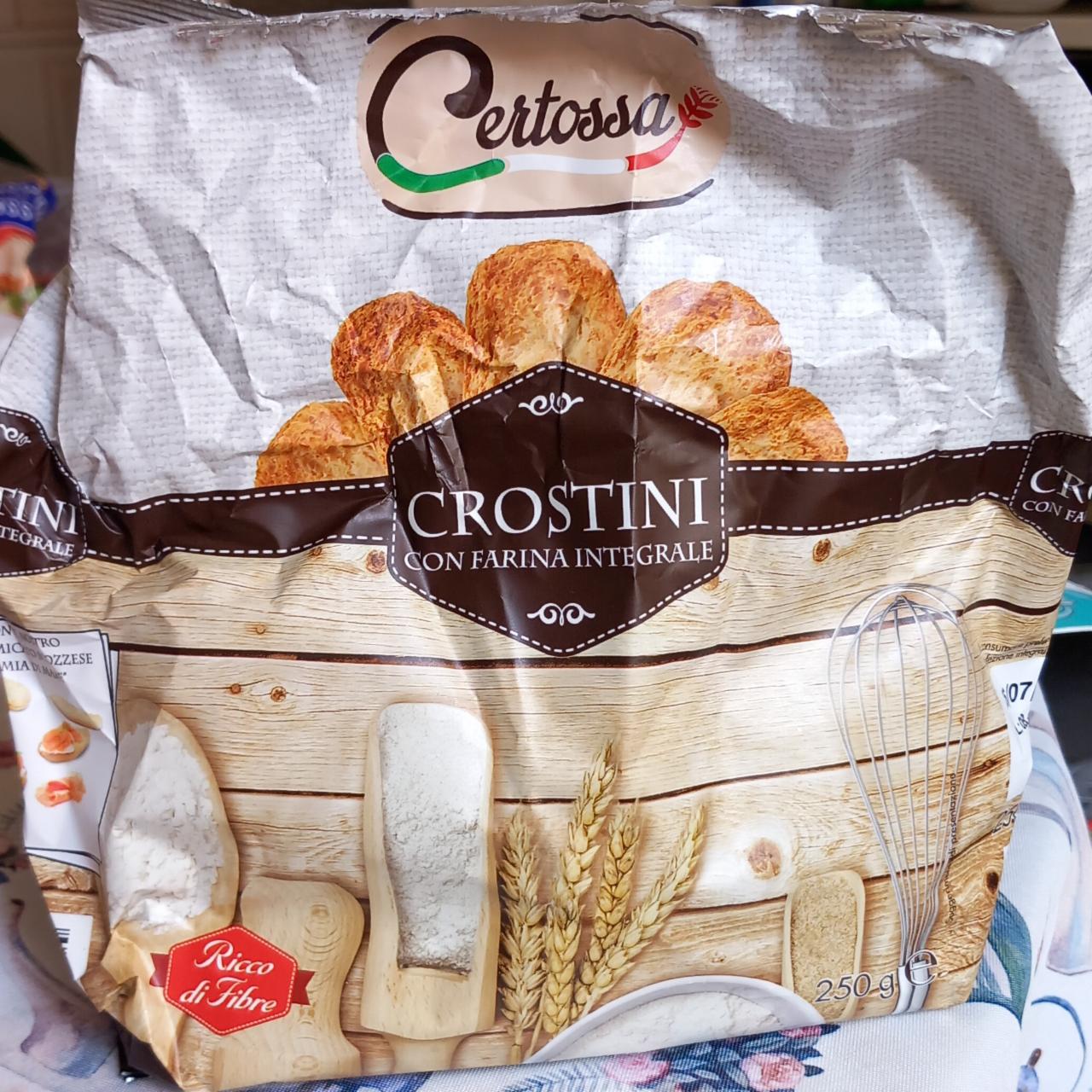 Фото - гренки из цельнозерновой муки Crostini con farina integrale Certossa