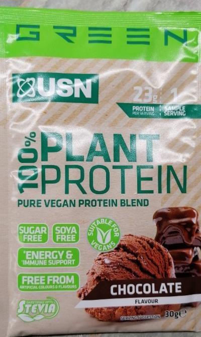 Фото - растительный протеин шоколадны Plant protein 100% 900 g USN