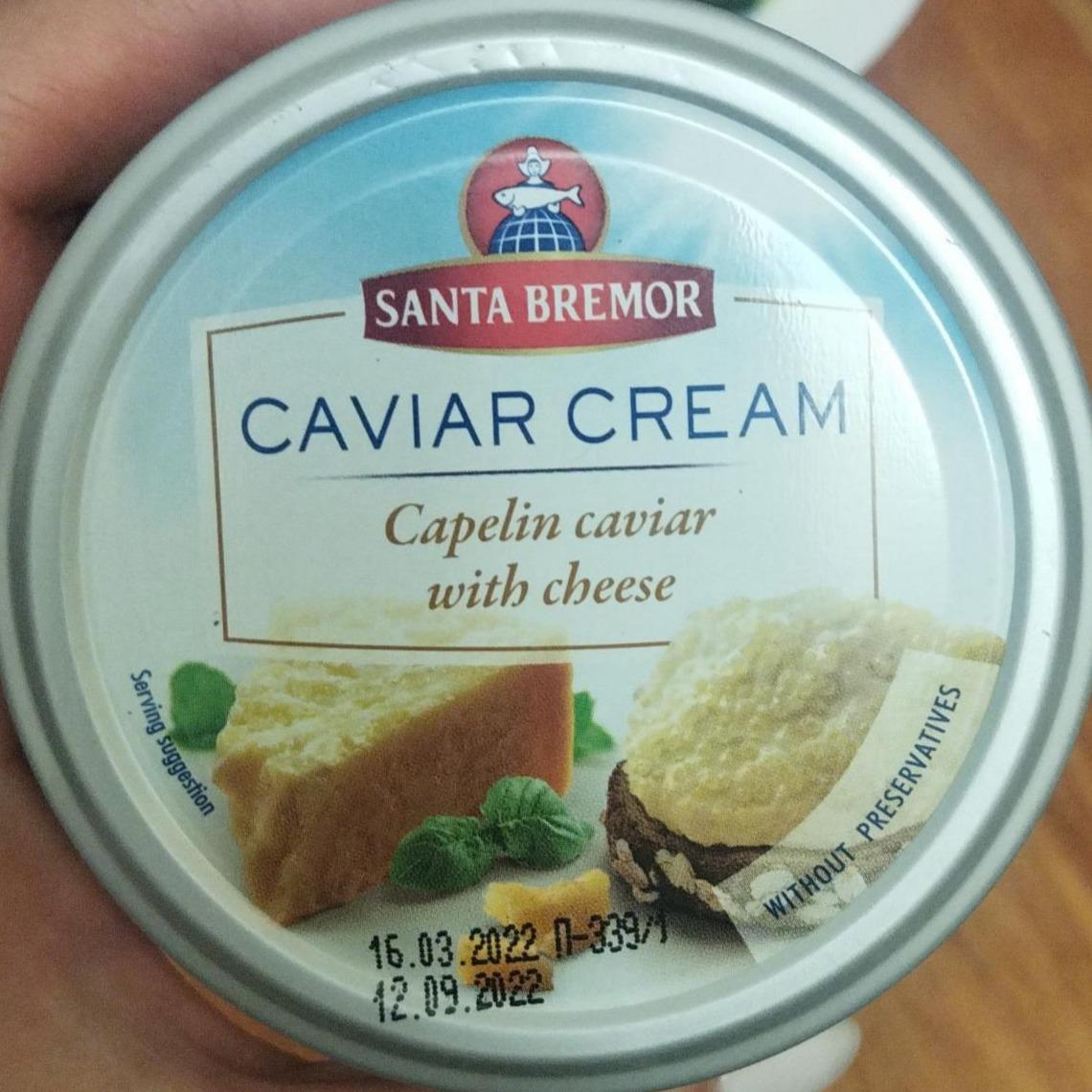 Фото - Икра мойвы деликатесная Caviar cream с сыром Санта Бремор