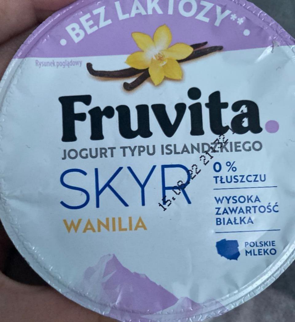 Фото - Йогурт skyr ванильный без лактозы FruVita